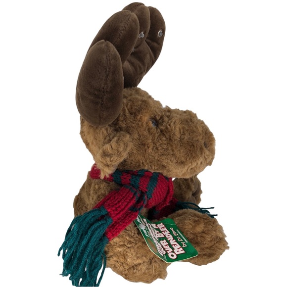 Vintage Dan-Dee Musical Christmas Moose Plays Grandma Got Run Over By A Reindeer - Picture 3 of 9